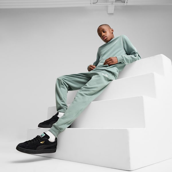 Pantalon en molleton Essentials avec logo n<sup>o</sup> 1 Enfant et adolescent, Green Moon, extralarge